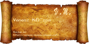 Venesz Múzsa névjegykártya